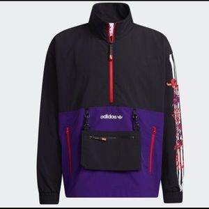 adidas LNY Half-Zip Windbreaker Jacket- size S